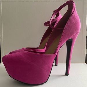 Pink heels